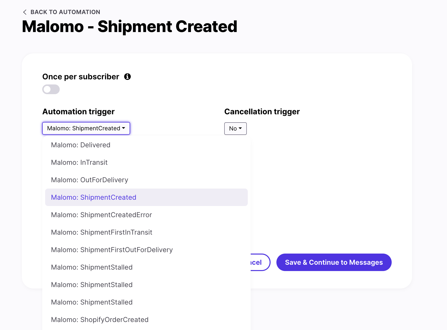 Integrating Malomo and Postscript